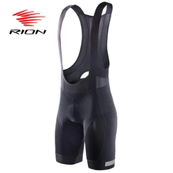 RION Cycling Bibs Shorts Mountain Bike Breathable Men's Padded Bike Tights Triathlon Man Pro Licra Bicycle Shorts MTB Clothes