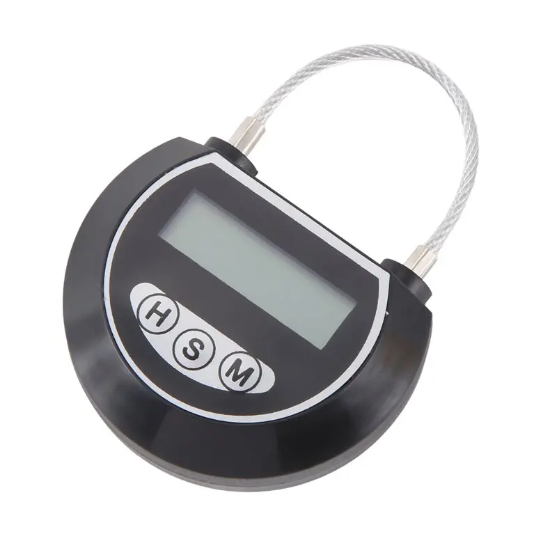 8X Electronic Time Lock Timer Lock Container Multi Function Time Lock Bin For Toys Black-A21R