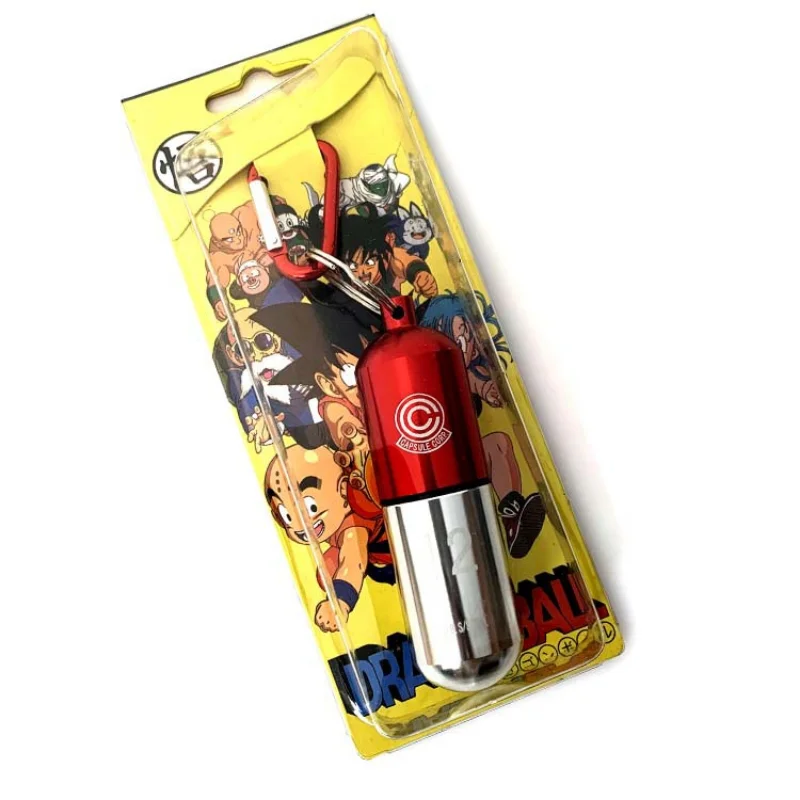 Dragon Ball Cartoon Peripheral Time Capsule Keychain Sealed Personalized Key Chain Bag Pendant Birthday Gift for Kids Friends