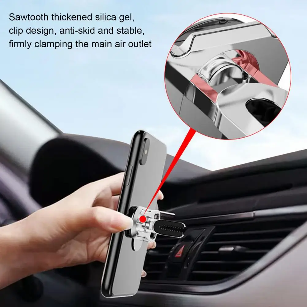 

Подставка для мобильного телефона Компактная компактная прочная автомобильная вентиляционная отверстие Кольцевой держатель для телефона Стойка для мобильного телефона Прочный клей