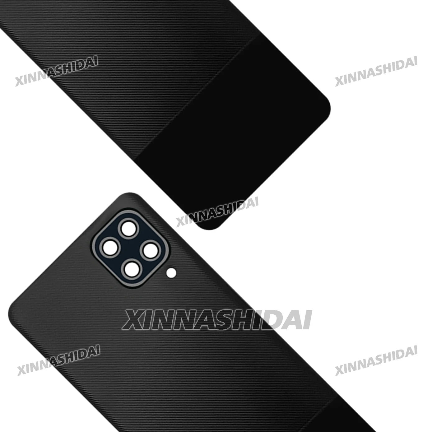 Premium Glass Rear Door Battery Housing Case - Adhesive-Included Replacement for Samsung Galaxy A12 (Full Set)