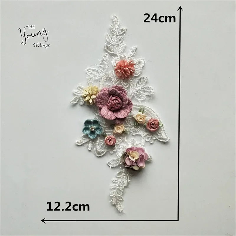 Fashion Exquisite ABS pearl Flower Decoration Embroidery Craft Lace Collar DIY Clothing Neckline Sewing Applique Accessories