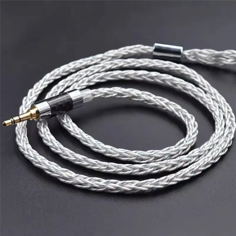 A72T 784 Cores Silver Blue Cable Hybrid Plated Upgrade Cable For KZ EDXPRO ZS10PRO Decet PRX ZAR