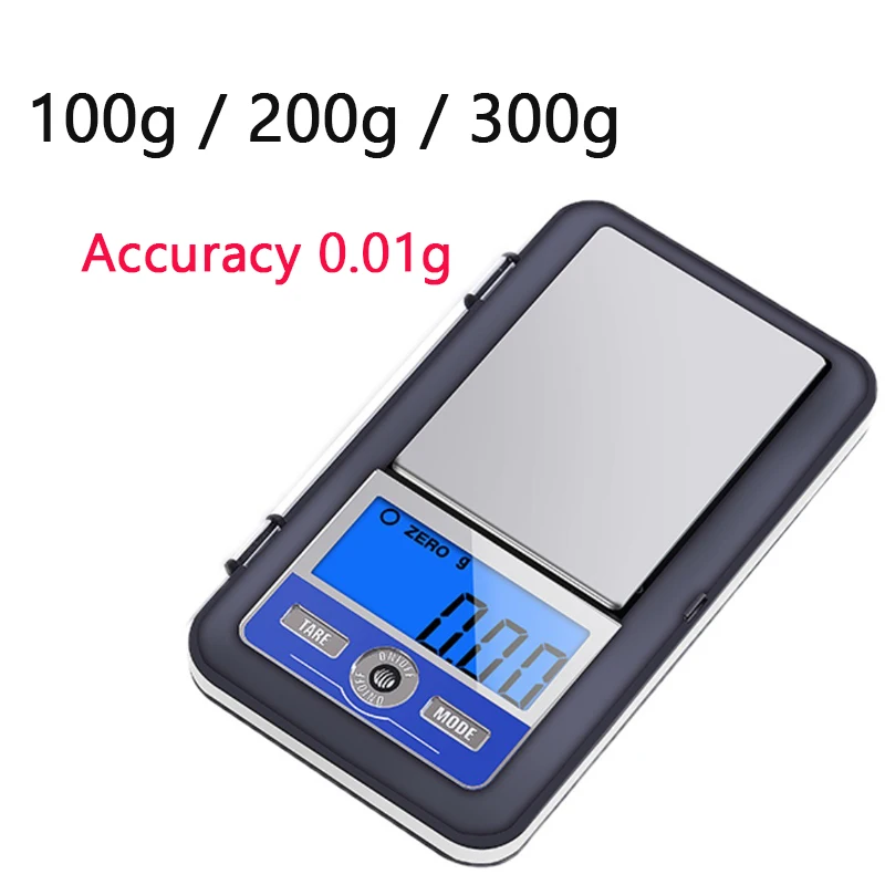 Mini Pocket Electronic Scale 100g 200g 300g 0.01g Precision Libra For Jewelry Gram kitchen Weight Smallest Digital Scale Balance