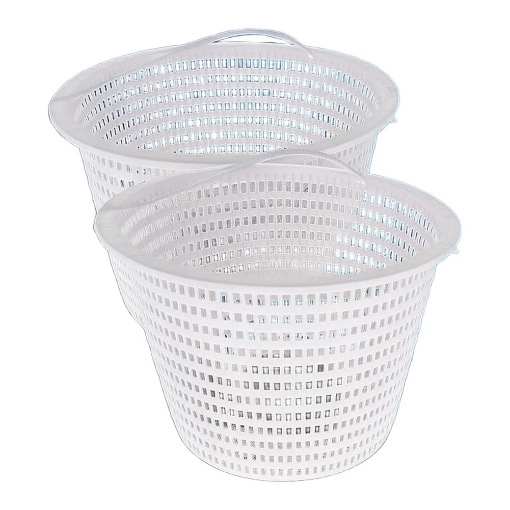 2Pcs Weighted Inground Pool Skimmer Basket Skimmer Filter Basket For SPX1070E Prevent Pump Clogs 8'' Top 5.5'' Bottom 5'' Deep
