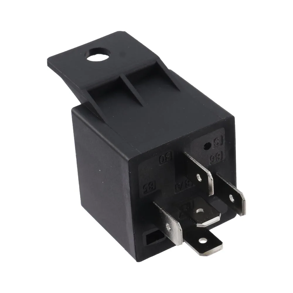 Auto Car Relay JD1914 12V 40A 5 Pin Plastic Bracket Type Switching Contact for Automobile Motorcycle Electronic Control Device