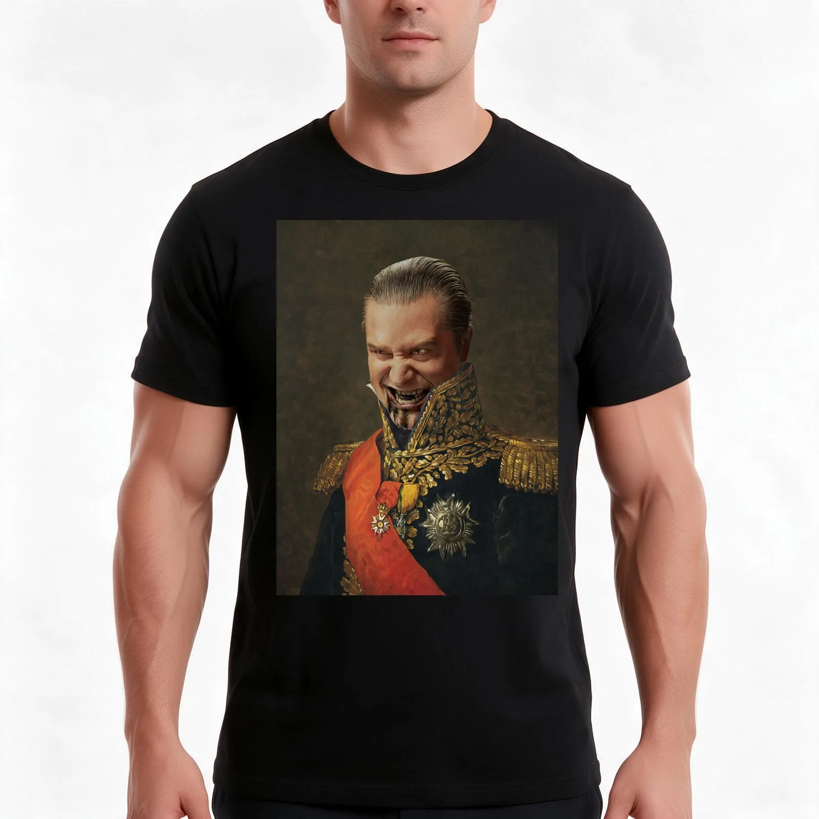 Mike Patton Portrait Poster T-Shirt, Summer Casual Cotton Tee, Oversized Streetwear Tops, Vintage Graphic Print, 100% Cotton
