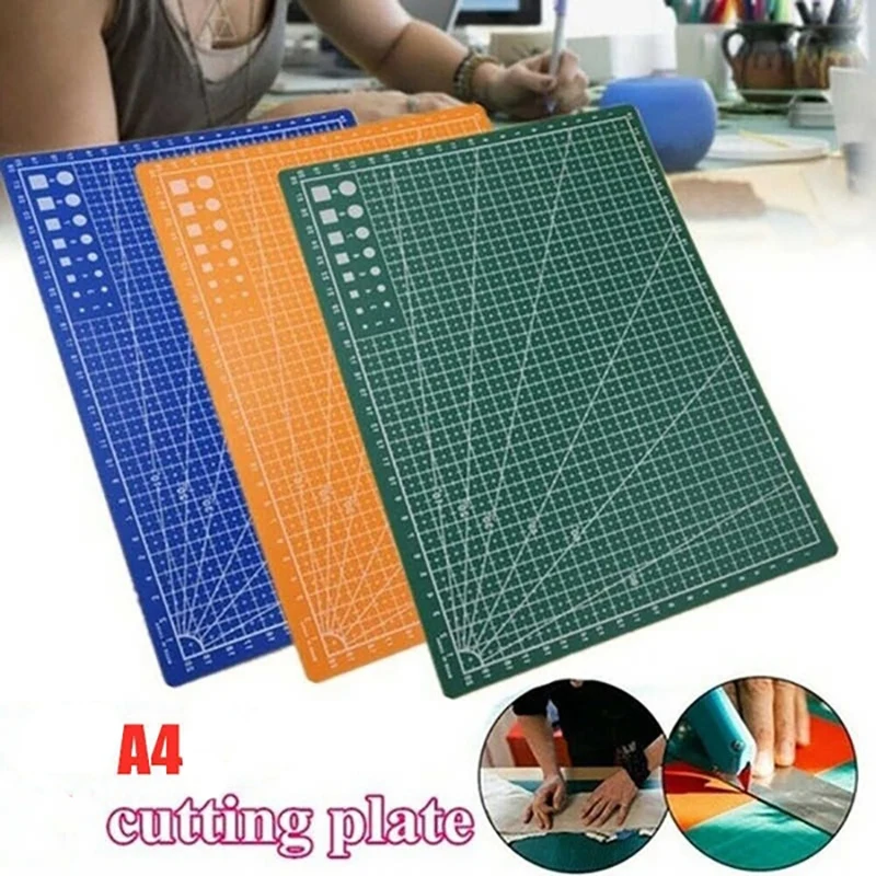 3Pcs A4 Cutting Mat Pad Patchwork Cut Pad Patchwork Tools Diy Tool Cutting Board Double-Sided Self Healing Cutting Pad