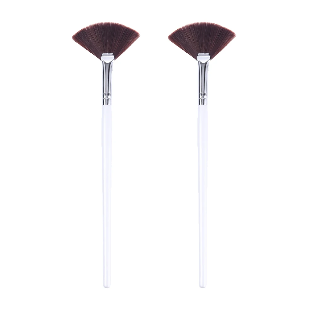 2Pcs 메이크업 브러쉬 쉽게 적용되는 스킨 케어 제품 고르게 적용 가능한 내구성 휴대용 여행 선물 여성용 페이스 마스크 어플리케이터