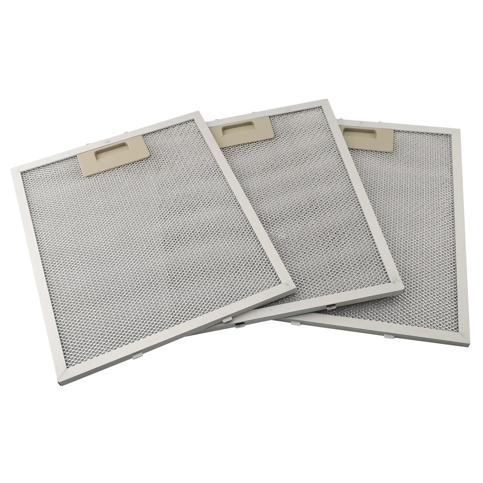 Filtros de malla de aluminio, filtro de grasa plateado de 30cm X 25cm, filtración mejorada, Extractor de capuchas de cocina, rendimiento óptimo