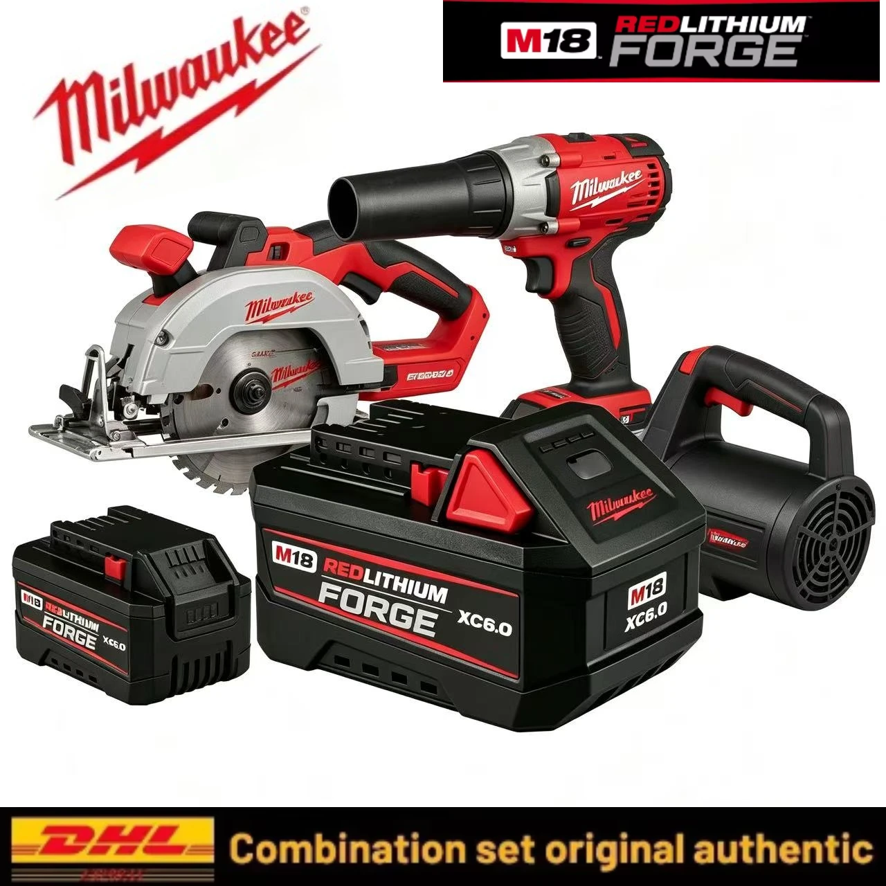 

Genuine Milwaukee Battery Universal Fit Impact Drill Wrench Hammer Saw Angle Grinder Nail Gun Polisher Multi Cordless M18 Tools