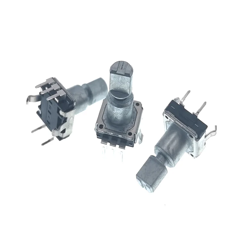 1pcs Janpan  09 JIE DA CD Chevrolets 360 Rotary Encoder Switch EC11 With Push Switch 30 Position 5pins 15MM Half shaft