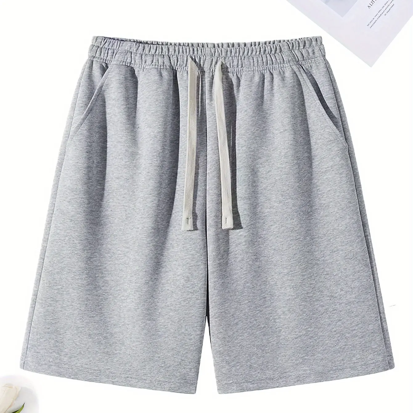 

Men'S Summer Casual Sport Shorts Loose Fit Elastic Waistline with Drawstring Breathable Fabric Suitable for Sports and Fitness