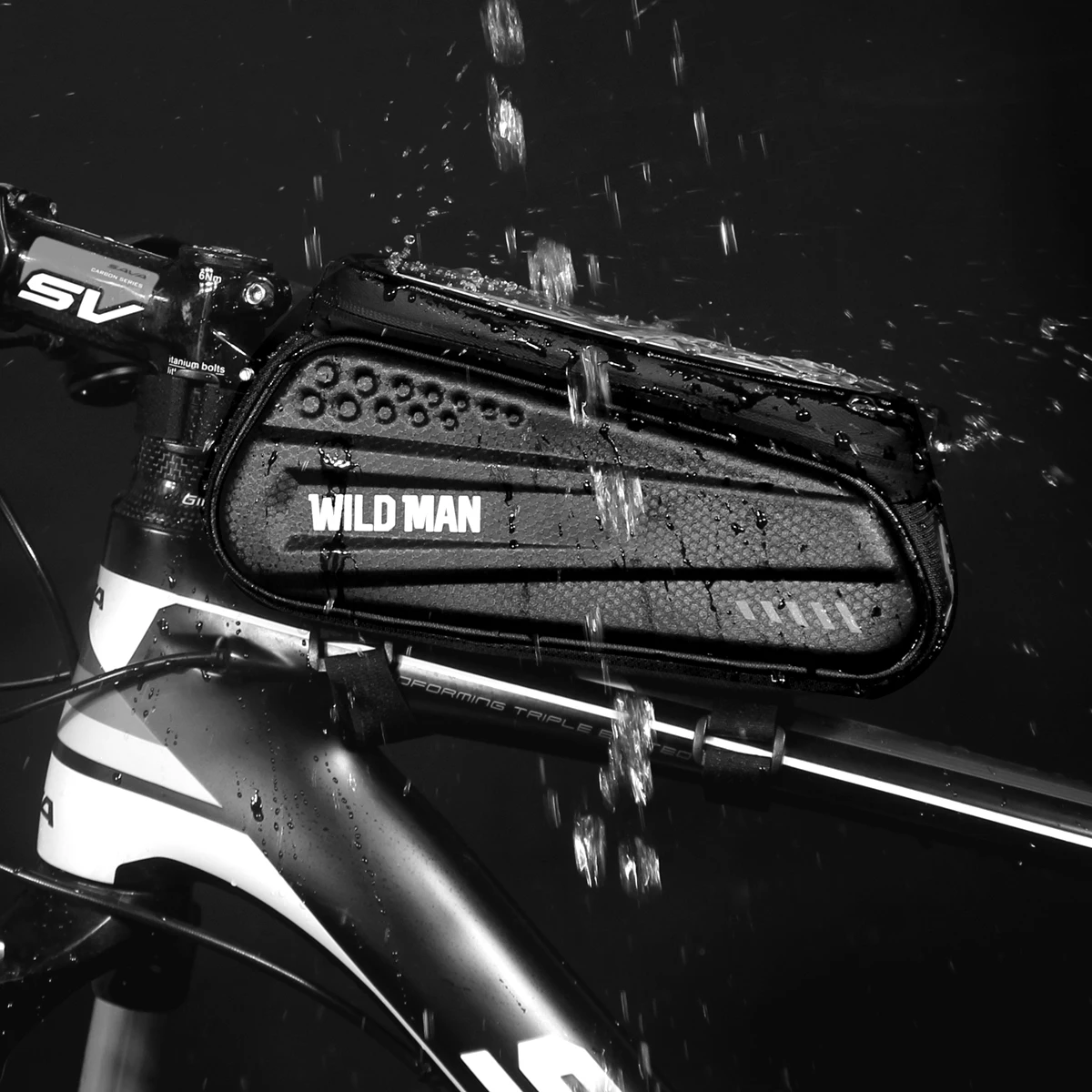 ワイルドマンハードシェル自転車バッグ6.2 