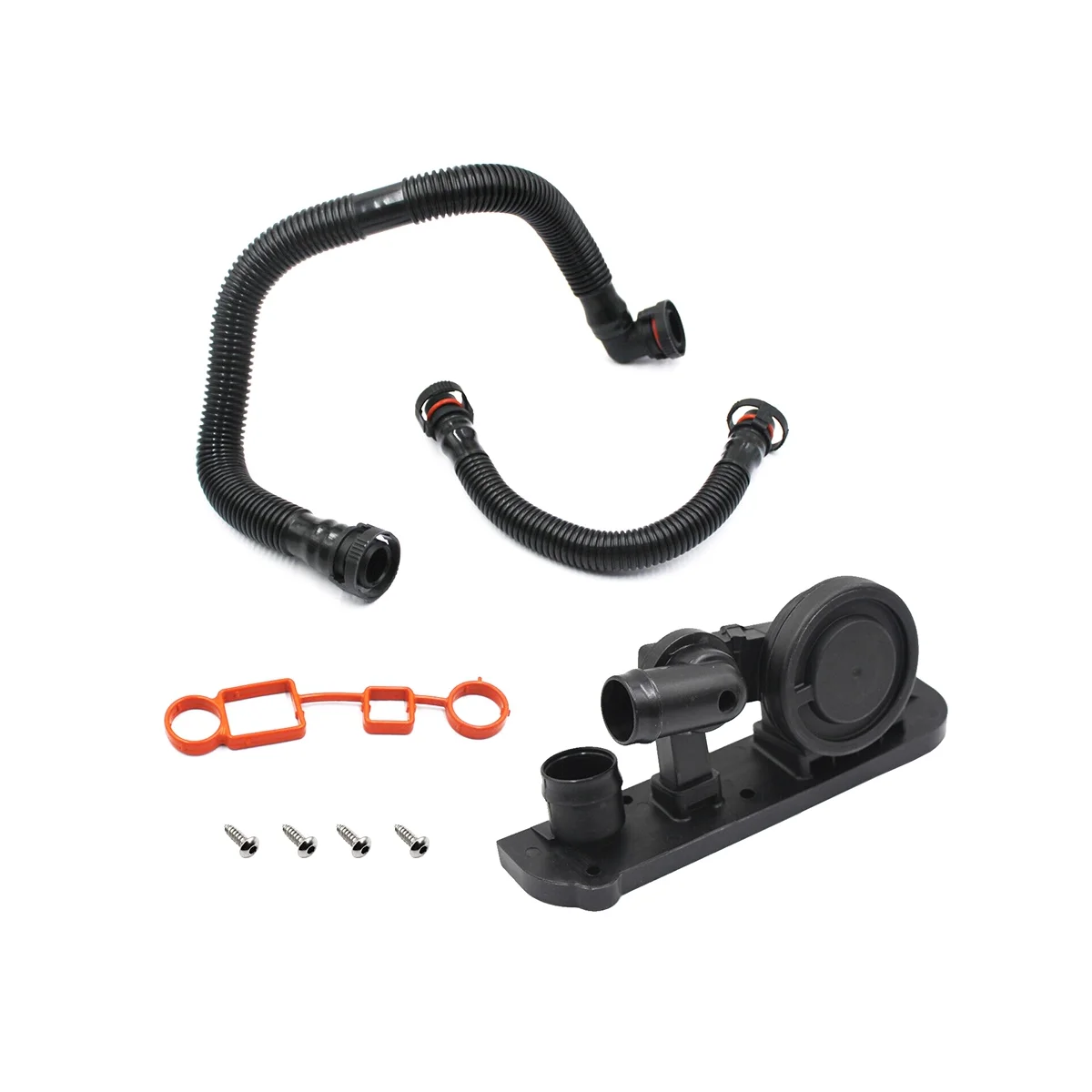 Crankcase Vent Valve PCV &Hose Service Kit 06F103235 06F103221E for Audi A4 VW Jetta Passat 2.0T