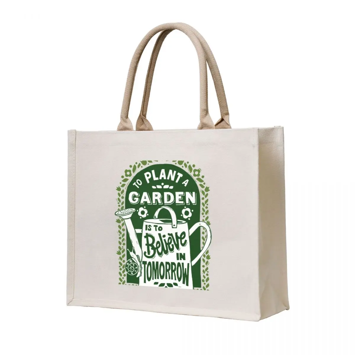 

To Plant a Garden Tote Bag Canvas Shopper handbag Women bags Handbags