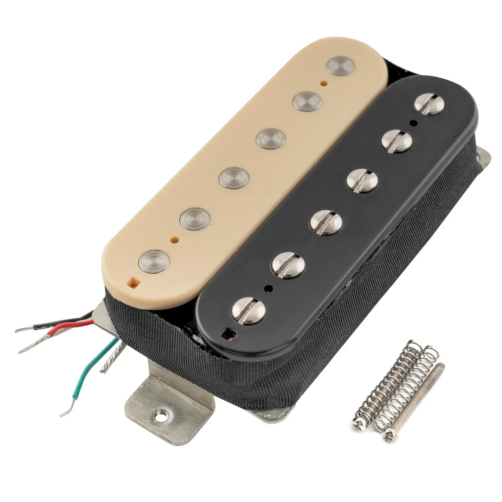 

VH-Rock-ZB Zebra Alnico 5 Uncovered Humbucker Guitar Bridge Pickup 11.6K Ohm Vintage Sound for Electric Guitar