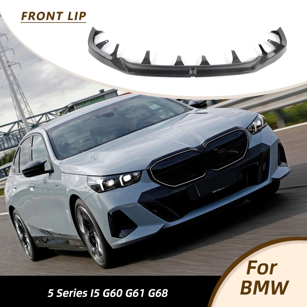 Auto Frontstoßstangen-Spoiler Splitter Racing-Kit für BMW 5er i5 G60 G61 2023-2026 Carbonfaser