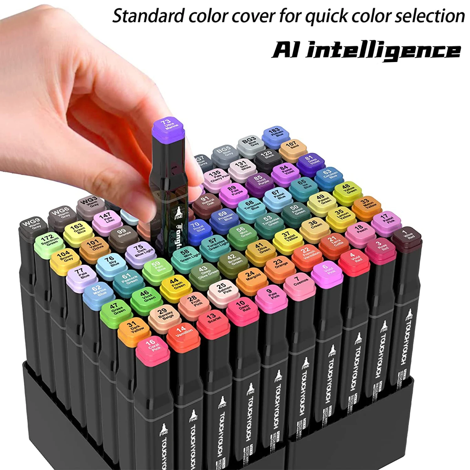 12-80 Colors/Set Alcohol Art Markers Drawing Markers Set Fiber Tip for Artist Adults Colored Marker, Base + Handbag Art Supplies