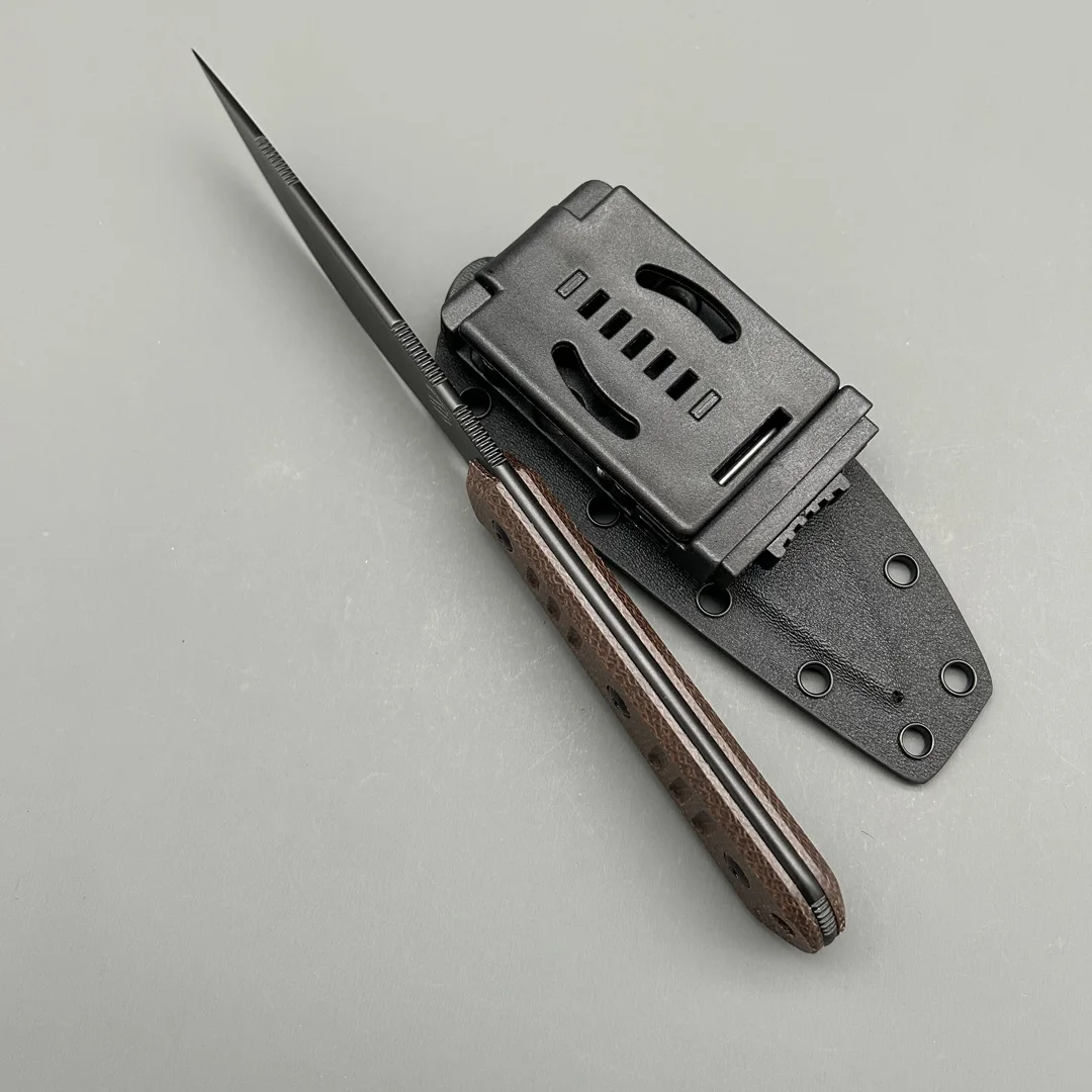 Bastine Silence Slim straight knife fixed blade N690 Kydex sheath hunting outdoor camping Gea knives