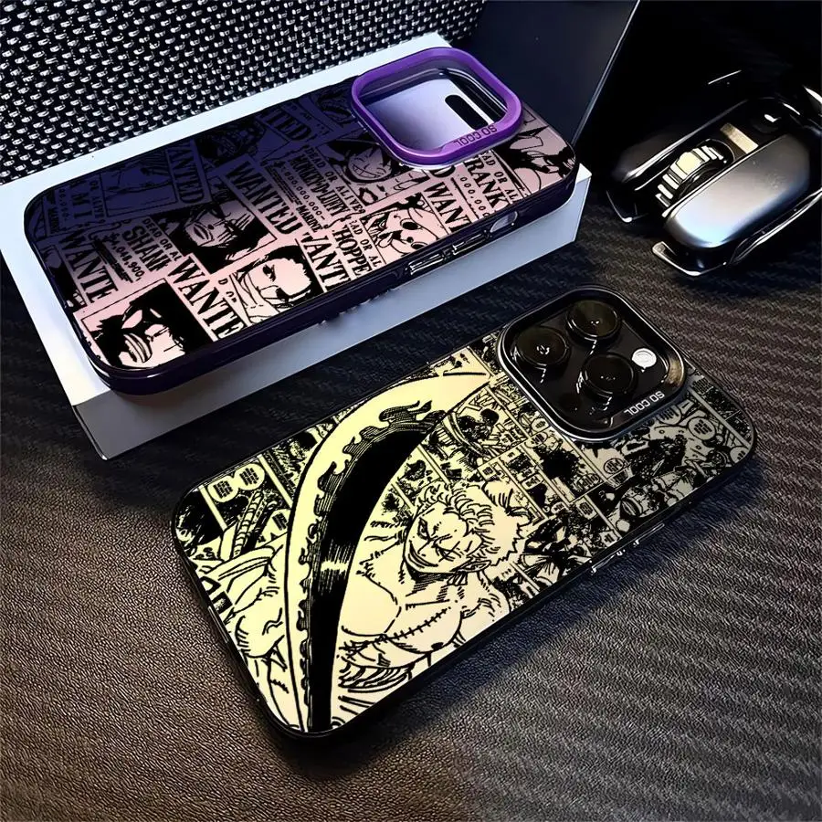 Soft Shell Handyhülle für iPhone 17 Air 14 15 16 Plus 11 12 13 Pro Max 16e One Piece Anime Monkey Luffy Zoro