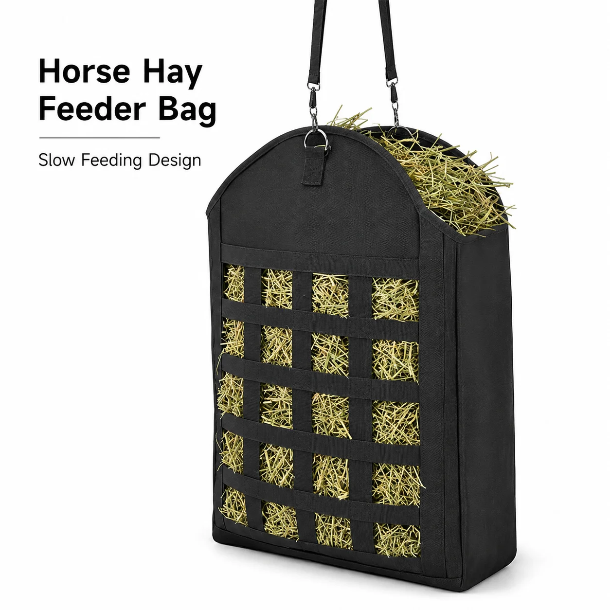 Horse Hay Feeder Bag Slow Feed Hay Bag Hanging Horse Feeder Durable Stable Feeding Bag for Farm Equestrian Supplies