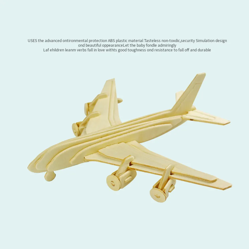 

5Pcs Wooden DIY Puzzle Creative 3D Educational Hand-Eye Coordination Plane Patrol Boat Jigsaw Puzzle for Kids 3D Kids Puzzles