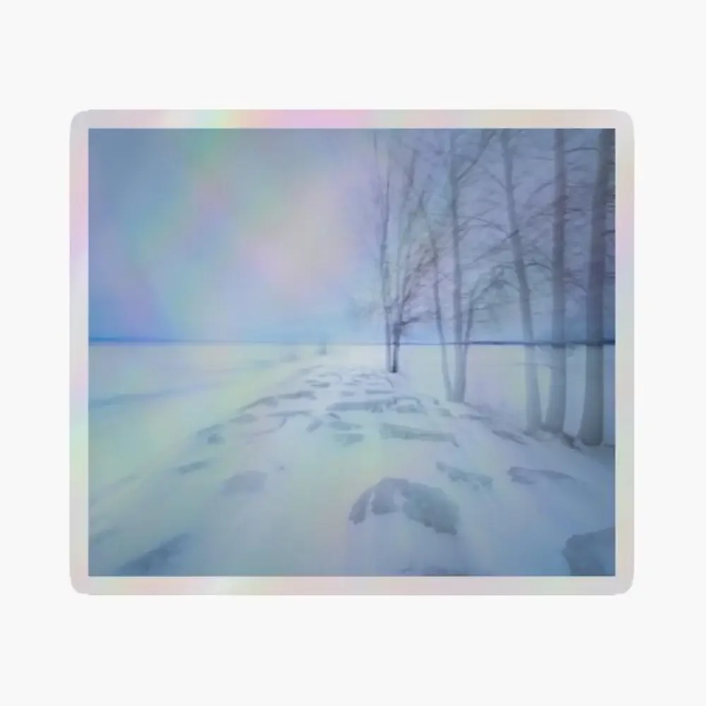 

Это холодная зима! Голографическая наклейка для декора ноутбука, спальни, автомобиля, милый мультяшный арт, модный общественный чемодан