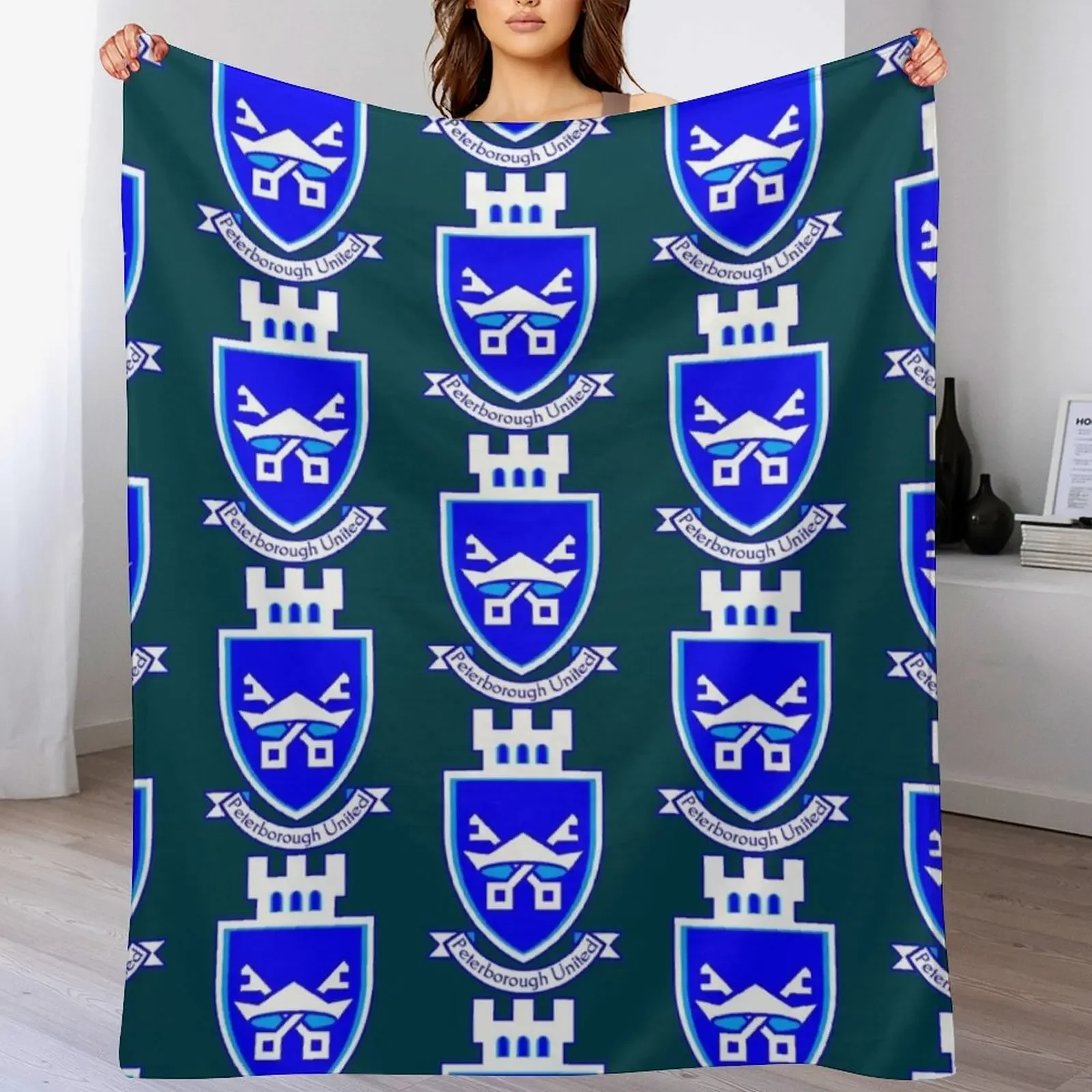 

peterborough united Throw Blanket For Sofa Thin Cute Winter beds Custom Blankets