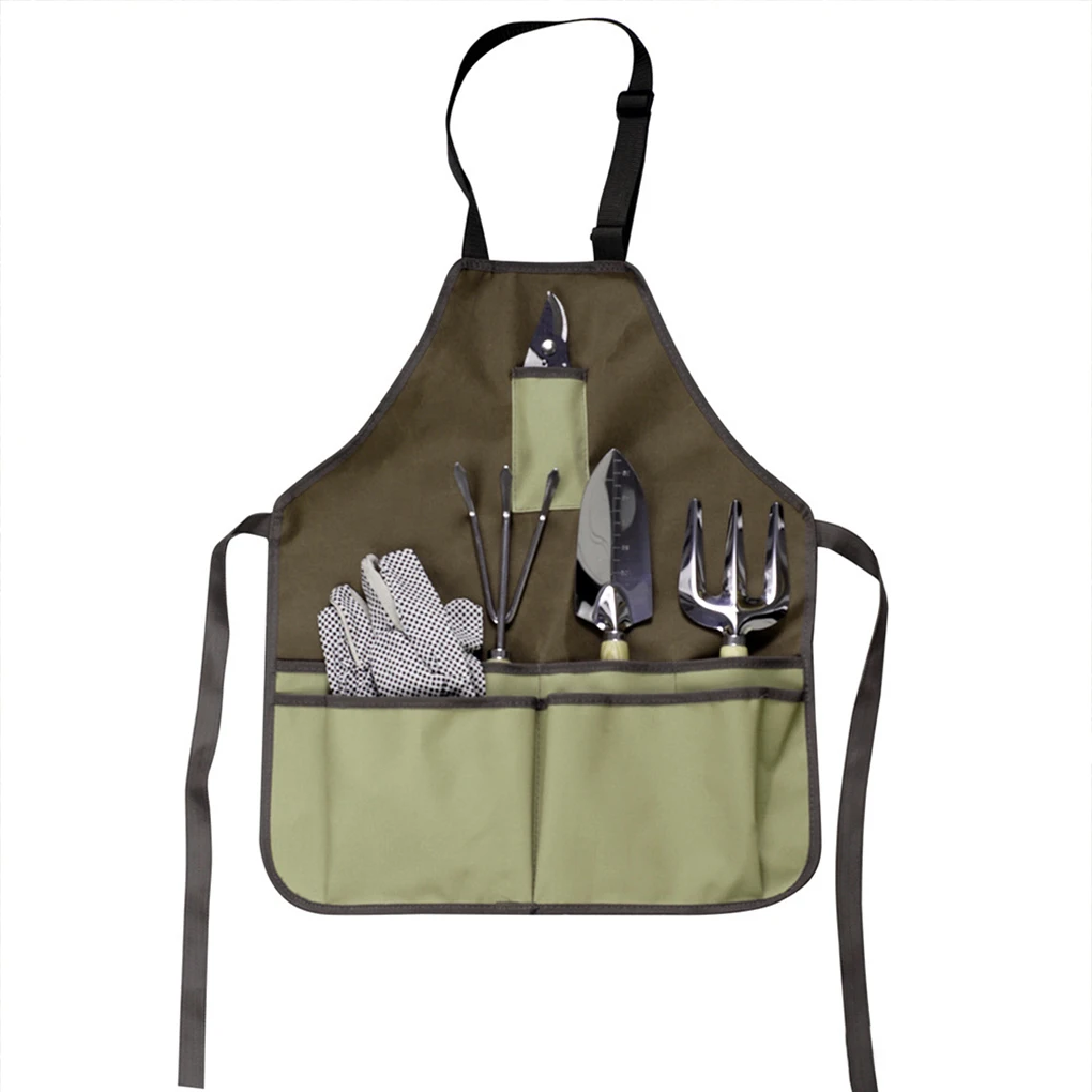 Waterproof Apron Convenient Gardening Tool Set With Pruning Shears And Shovel Apron Garden Shovel