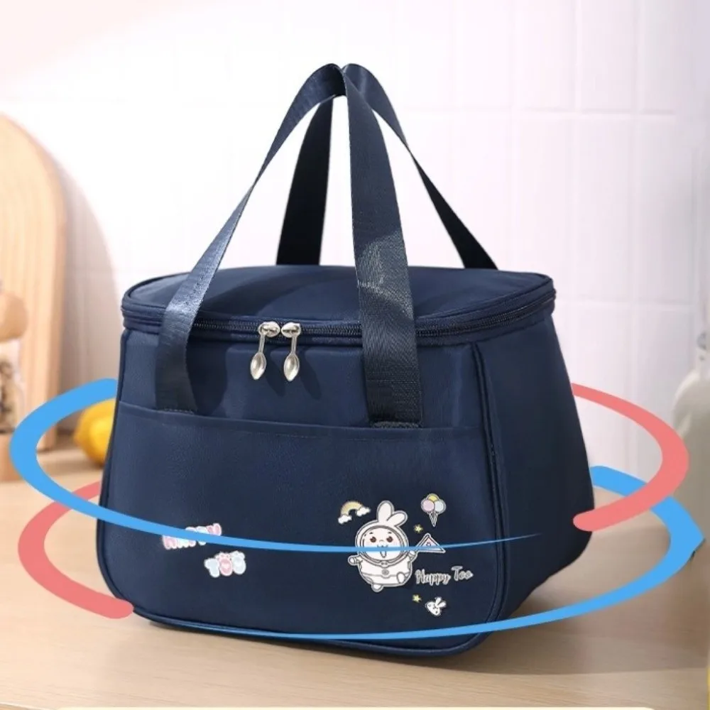 Fashion Cute Insulated Thermal Bag Waterproof Large Capacity Cartoon Lunch Bag Student Office Worker Picnic Handbag Camping