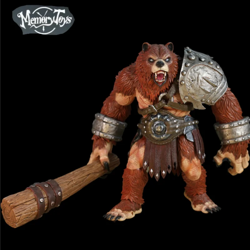 Original Memory Toys Bear Clan Fury Warrior Fury Bear 9-inch Mobile Model Collectible Cartoon Anime Pvc Gk Statue Birthday Gift