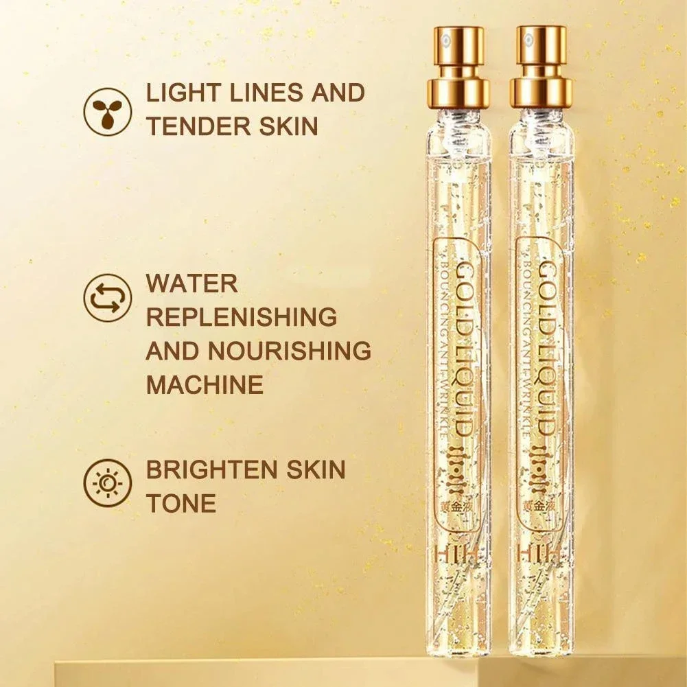 Moisturizing Facial Essence Kit AntiAging Smoothing Firming Hyaluronic Skin Care Face Serum Active Collagen Silk Thread