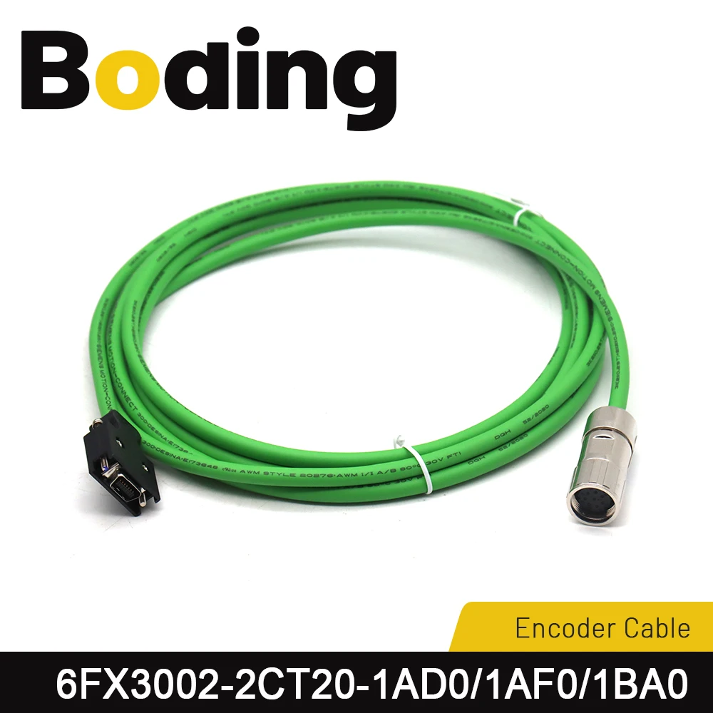 

Boding V90 Servo Motor Encoder Cable 6FX3002-2CT20-1AD0 6FX3002-2CT20-1AF0 6FX3002-2CT20-1BA0-1CA0 for Siemens