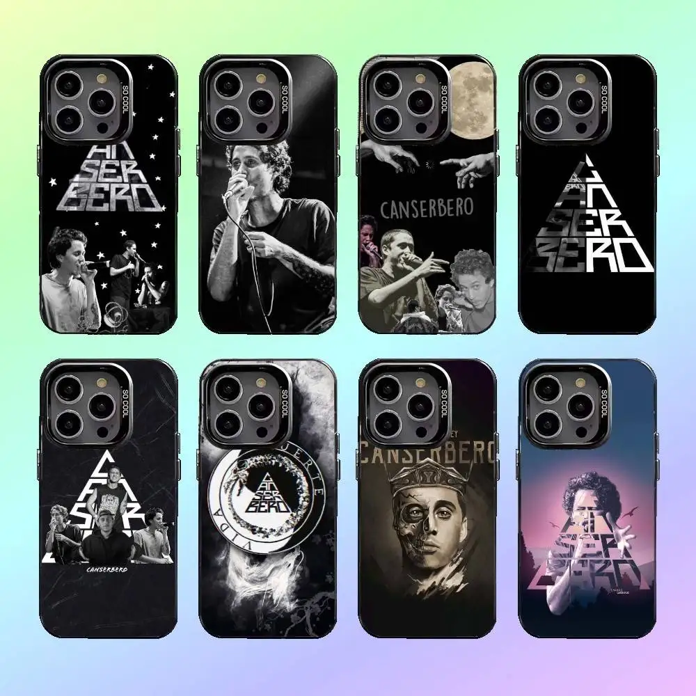 

Residente Canserbero Coque Phone Case For iPhone17,16,15,14,13,12,11 Plus,Pro Max Colorful Silver Back Phone Case