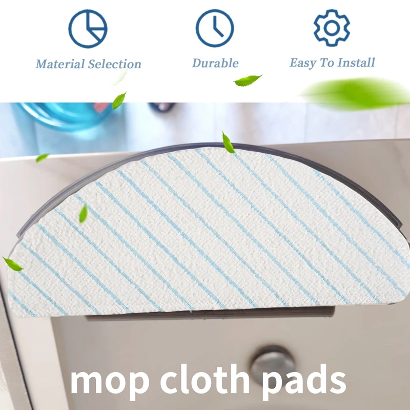 แผ่นไมโครไฟเบอร์แบบใช้แล้วทิ้ง 100 ชิ้นสำหรับ OZMO T8 T9 N8 Pro+ อะไหล่เครื่องดูดฝุ่น-A69M