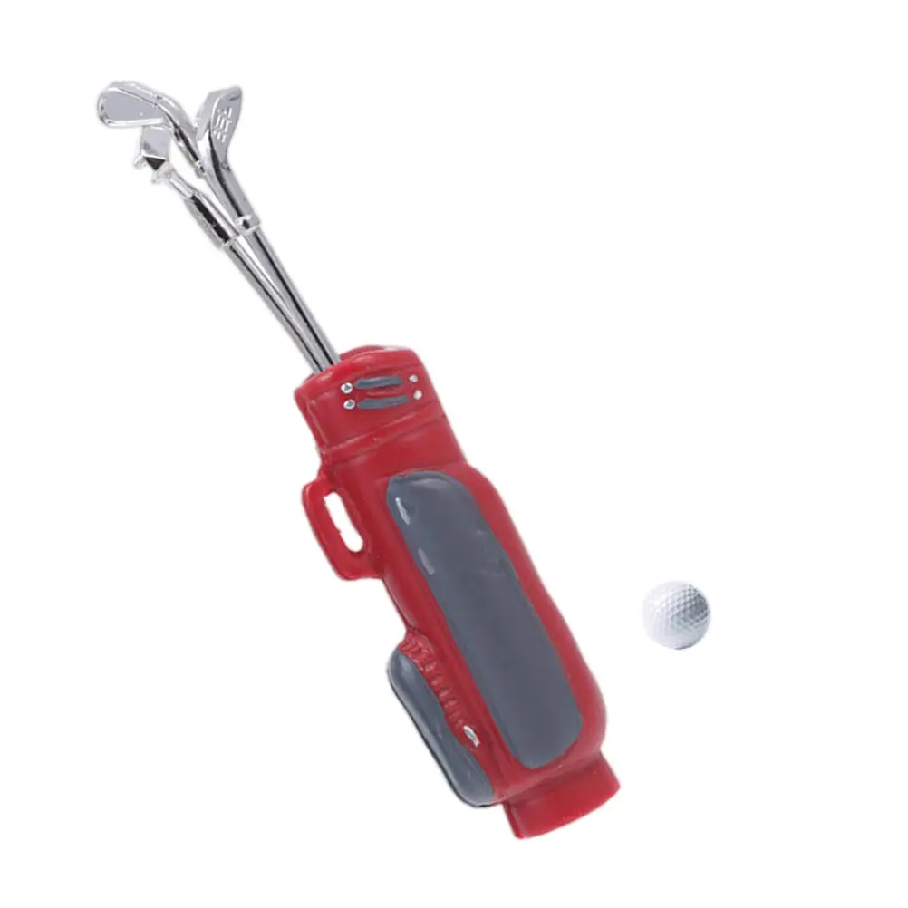 1 set di mini attrezzature da golf, durevoli e leggere, per la decorazione della casa, mini attrezzature per la casa, attrezzature sportive per esterni, ornamento decorativo da golf