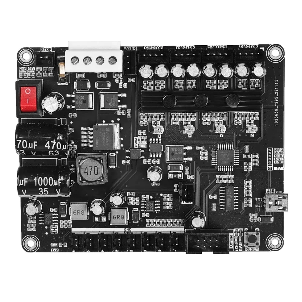 Imagem -04 - Placa de Controle da Fresadora Cnc para Placa de Máquina a Laser 3020 Plus dc 48v 10.4a