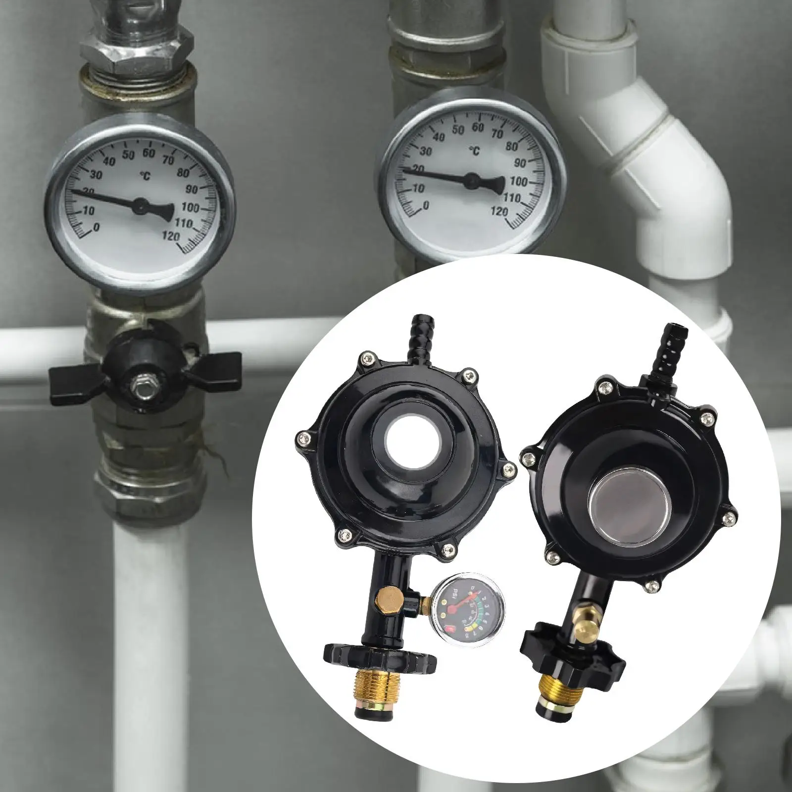 

Multifunctional Replacement Pressure Reducing Valve for Liquefied Petroleum Gas, for Restaurants, Easy Installation.
