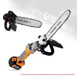 Upgrade 11.5inch Electric Chainsaw Bracket Adjustable Universal M10/M14/M16 Chain Saw Part Angle Grinder Into Chain Saw Adapter