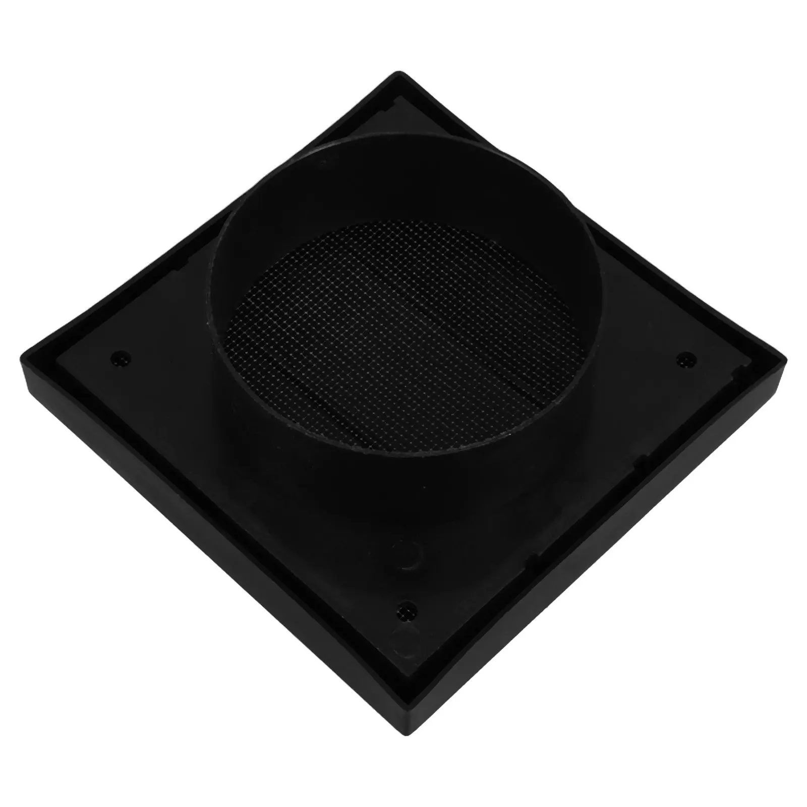 ABS Square Louver Vent Cover for Exterior Wall 3.94 Vent Opening 5.51 Ac Exhaust Plastic Ventilation Grille Attic Ventilation