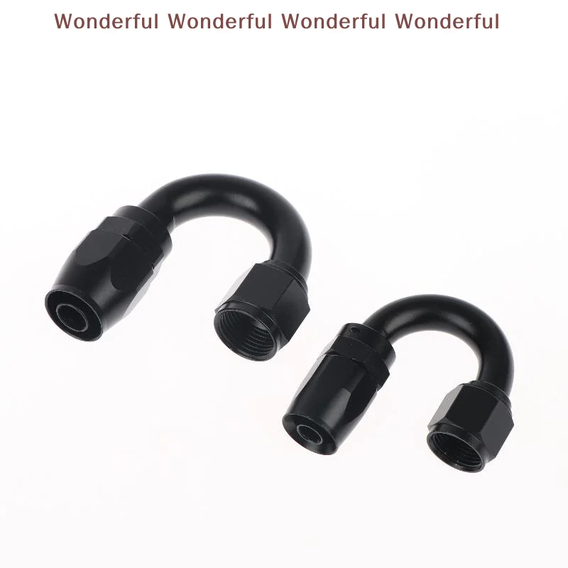 

180 Degree AN4 AN6 AN8 AN10 Hose End Fitting Swivel Adapter High Strength Oil Cooler Connector for Workshop