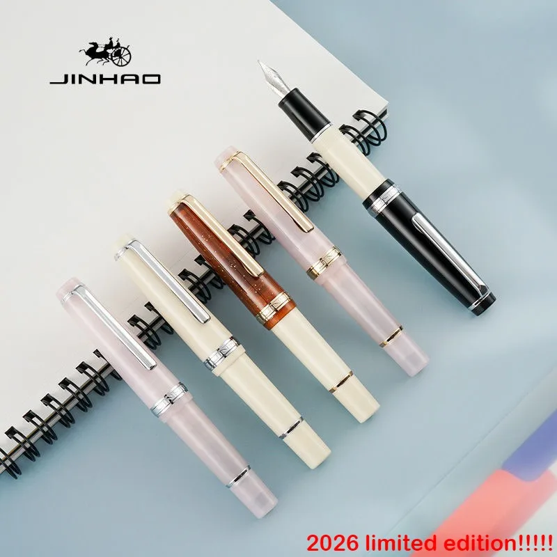 

Ограниченная серия цветов 2026 года! Ручка-фонтан JINHAO 82 MINI акриловая, EF/F/M, разные цвета, на заказ, для офиса и школы, канцелярские товары