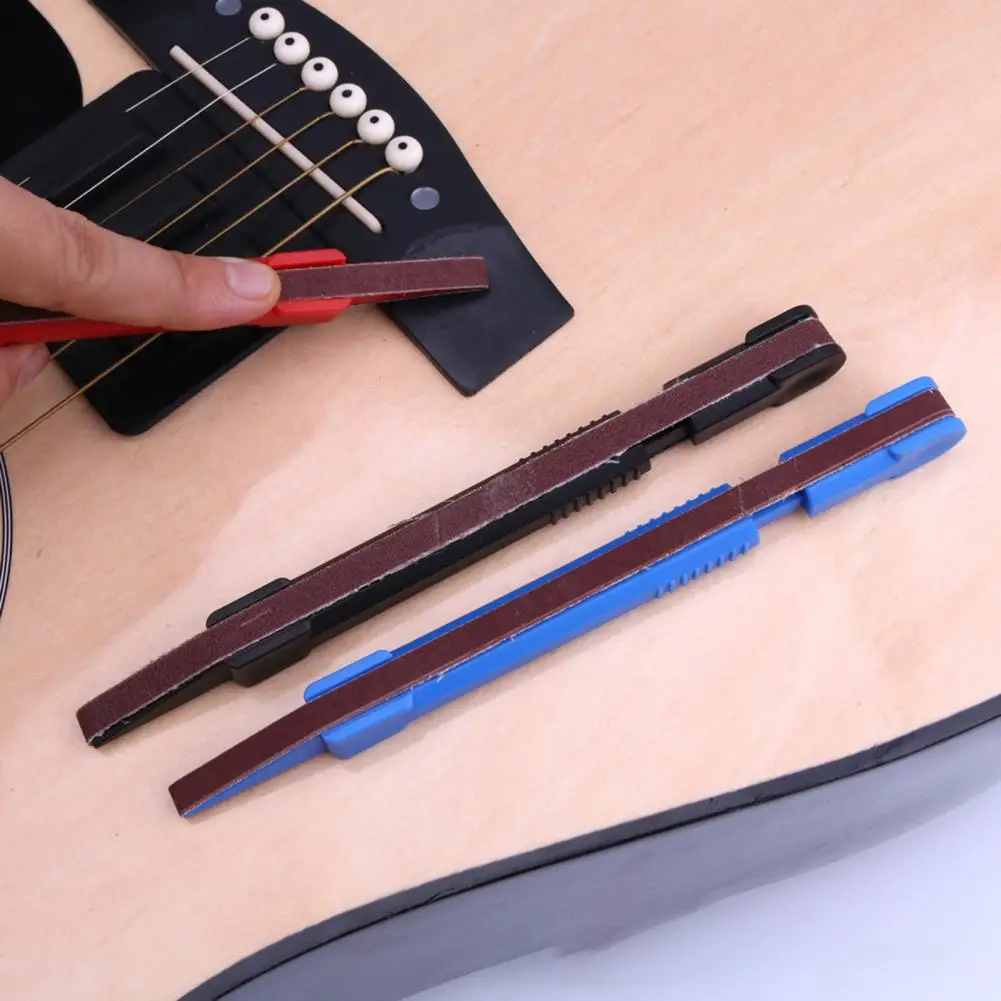 Fret Polishing Pen Solid Smoothing Surface Ergonomics Guitar Polish Pen Fret Dressing File Tool for Instrument