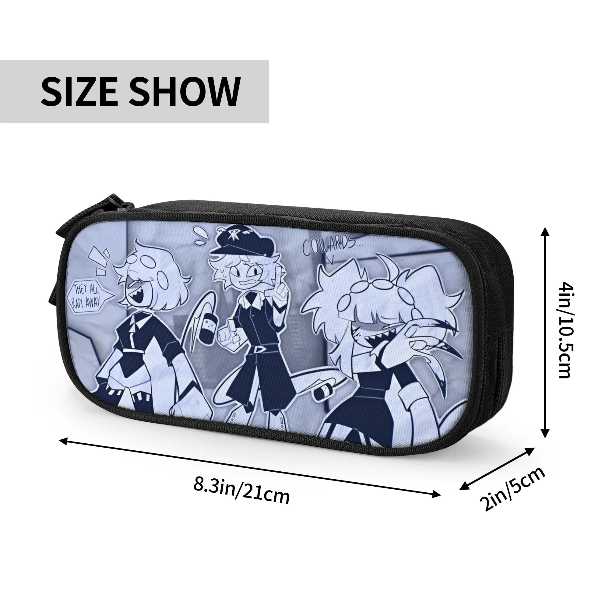 Miss Circle Cartoon Pencil Cases Fashion Fundamental Paper Education Pen Box Bag Large Storage Students School Zipper Pencil Box