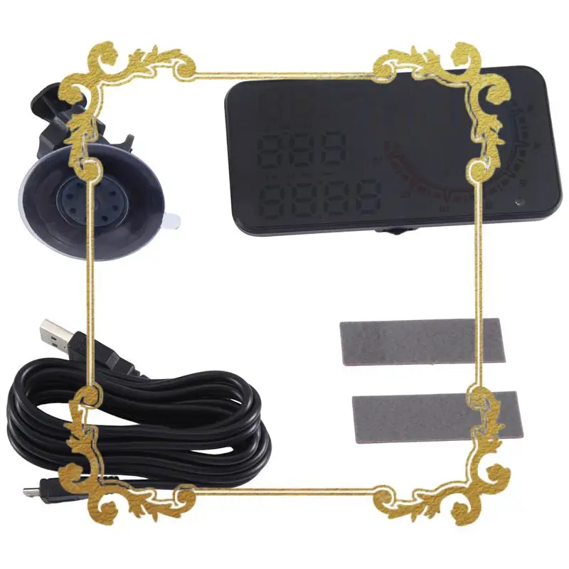 

G11 HUD Head-Up Display GPS Car Display Speeding Alarm Driving Speed Universal Black Easy Install