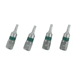 4 Pcs 25mm T6-T40 Magnetic-Torx Screwdriver Bits Set Electric Screwdriver Head T6,T8,T9, T10,T15,T20,T25,T27, T30,T35,T40