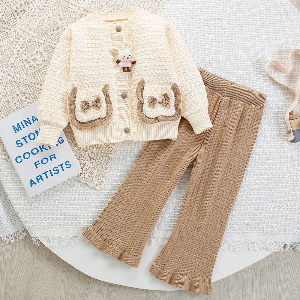 Printemps enfants filles pull  - Ribbed Knit Sweater avis et prix