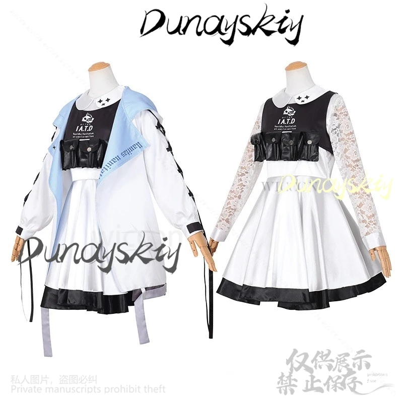 Hakari Atsuko Costume Cosplay Parrucca viola Anime Blu Archivio Cappotto Abito Copricapo Lolita Abiti per le donne Gioco di ruolo personalizzato