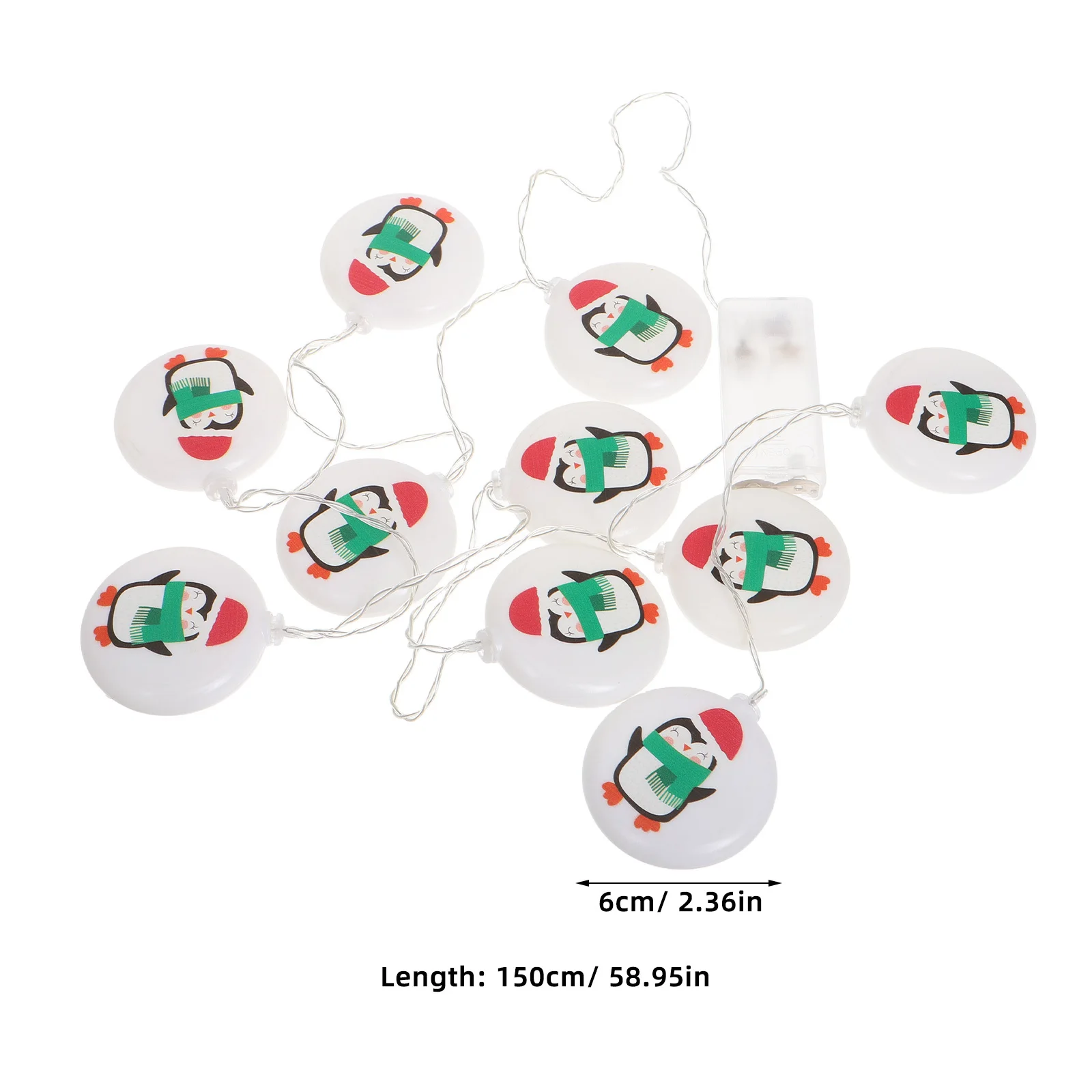 1 pezzo di lampada a corda natalizia a LED, luce calda decorativa per interni ed esterni, lampada da giardino a LED